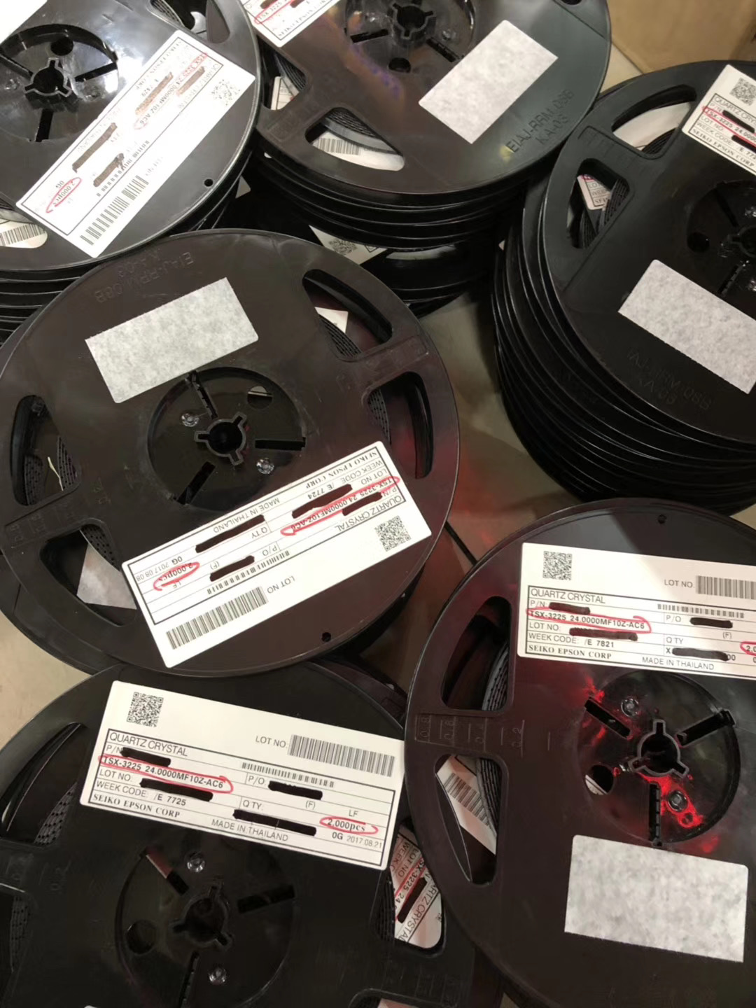 24MHz晶振,3225晶振,9PF,10PPM,EPSON大量现货,TSX-3225 24.0000MF10Z-AC6