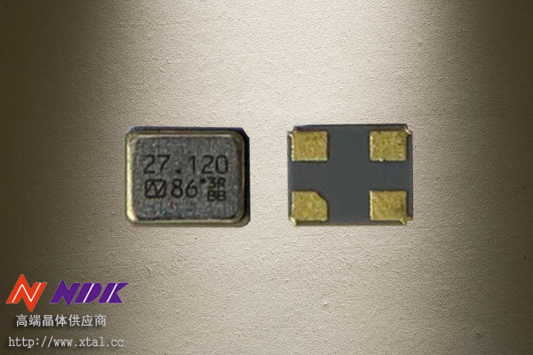 27MHz晶振 NX2016SA-27MHZ-STD-CZS-5 8PF 10PPM NDK车规晶振