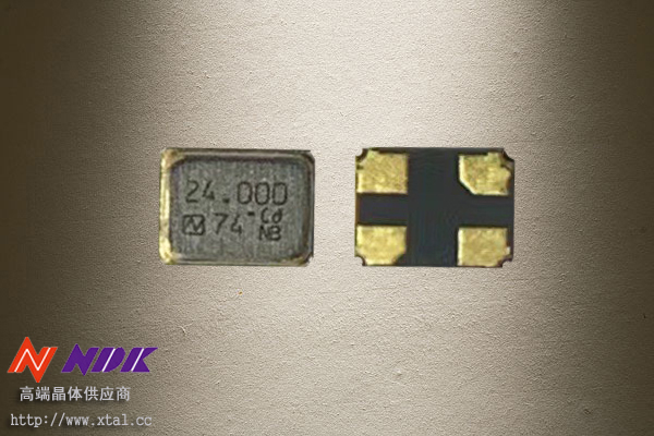 NX1612SA-24MHz-STD-CIC-1 24MHz晶振 8PF 10PPM 1612封装 NDK晶振