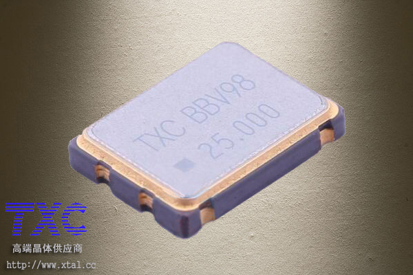 7W25000001,25MHz有源晶振,TXC晶振,7050晶振,3.3V,20PPM,-20~+70℃